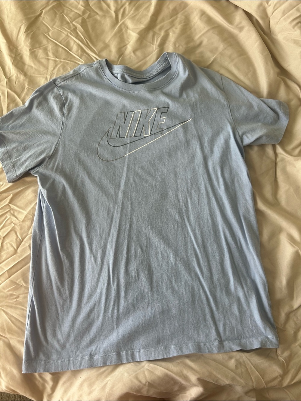 Nike Men’s Pale Blue Logo Short Sleeve Tee